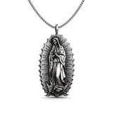 Our Lady of Guadalupe S925k Silver Necklace