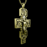S925K Silver Orthodox Crucifixion Necklace