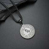 Serenity Prayer Medallion Necklace: A Daily Reminder of Faith & Resilience