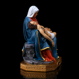 Resin Pietà Statue – Virgin Mary Holding Jesus Christian Home Decor