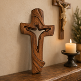 Empty Form, Full Faith: -Jesus Ascends the Cross for Christian home prayer space