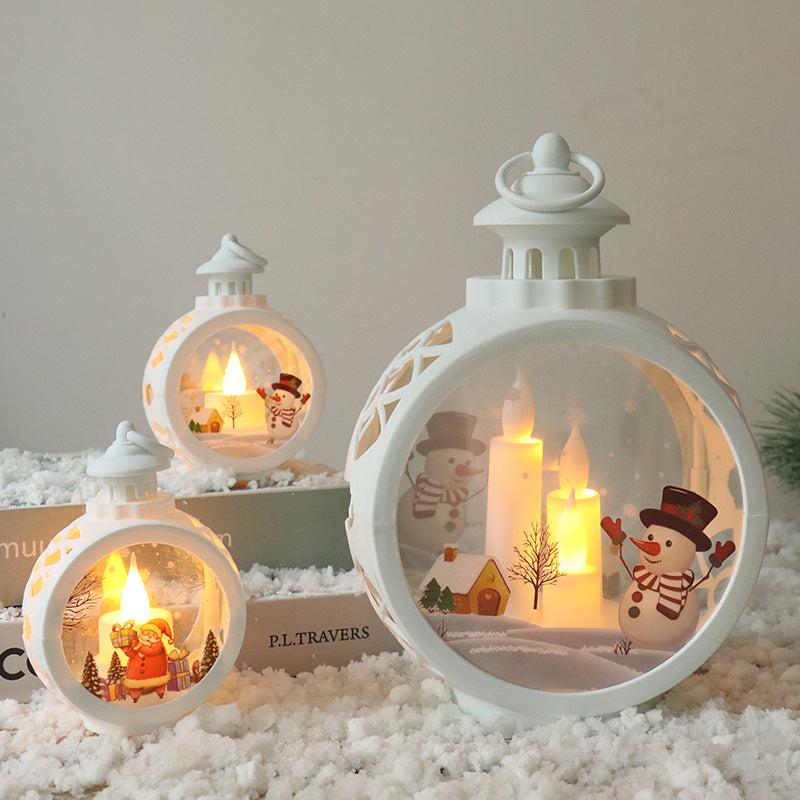 Christmas decorations LED Santa Claus snowman ornament props lights