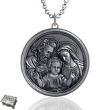 Holy Family S925K Sterling Silver Pendant Necklace