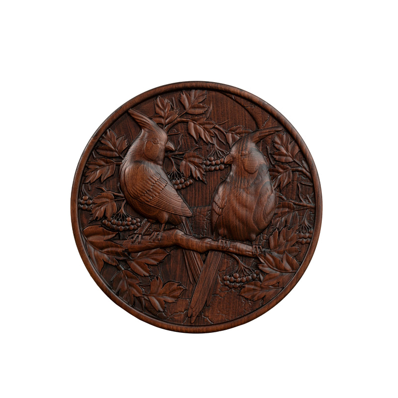 Cardinal wood carving - Wood Wall Decor