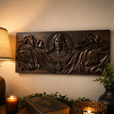 Trinity of Grace” Hand-Carved Jesus & Holy Spirit Wood Wall Art – 22.75