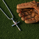 Baseball glove grass - sports lifestyle flat lay