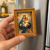 Blessed Virgin Mary & Child Christian Fridge Magnet