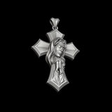 Crucifixion Prayer Necklace Madonna Prayer S925K Silver Necklace