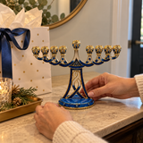 Holy 9-Branch Christian Menorah: Emblem of Divine Light and Devout Faith