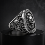 Men’s Lion Signet Ring – S925 Sterling Silver or Titanium Steel