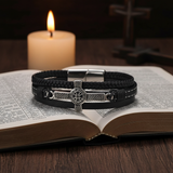 Bible candlelight faith scene