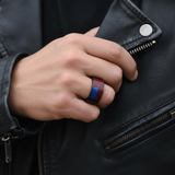 Black Flag Ring - Leather Jacket