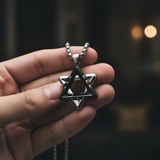 Black Star of David Hand Hold