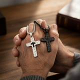 Both Colors - Elderly Folded Hands Faith