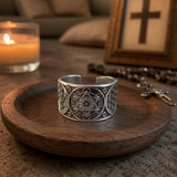 Archangel Metatron Life Angel Seal Adjustable Ring Solomon Kabbalah Amulet