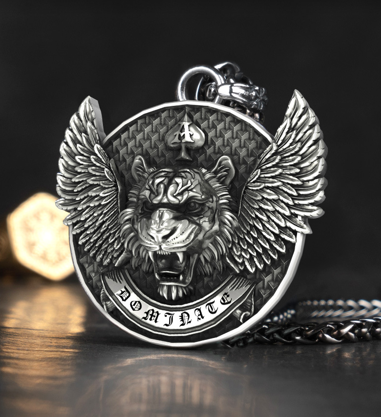 Tiger Head Stainless Steel Necklace