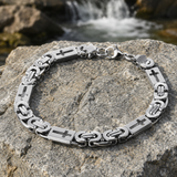 Minimalist Hollow Cross Interlocking Link Stainless Steel Bracelet