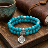 Turquoise Tree of Life Bracelet – Symbol of Faith, Growth & New Beginnings