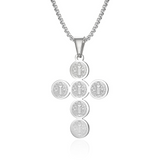 Round St. Benedict Cross Necklace - Protect you and your family