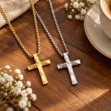 Carry Your Faith Close to Your Heart – Timeless Gold & Silver Cross Necklace, A Symbol of God's Love & Protection