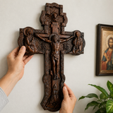 A Sacred Presence for Your Home: Hand-Carved Orthodox Cross