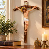 Jesus Christ Crucifix Wall Decor – Sacred Christian Cross for Home Prayer, Church & Faith Gifts