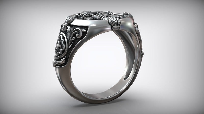S925K Silver St. Peter's Key to Heaven Ring