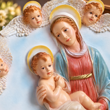 Virgin Mary & Baby Jesus with Angels Religious Decor