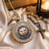 Crown of Thorns Cross Pendant Necklace
