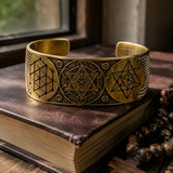Handcrafted Metatron’s Cube Sacred Geometry Bracelet – S925 Sterling Silver / Copper