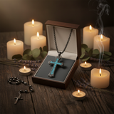 Candlelight rosary lifestyle scene