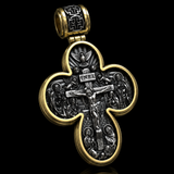 S925 Sliver Handcrafted Double-Sided Redemption: Archangel Michael Guardian Cross Pendant