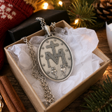 S925 Silver/Titanium Steel ‘Miracle’ Medallion Necklace