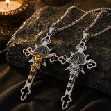 St. Benedict Exorcism Cross Necklace - Bless you and your family