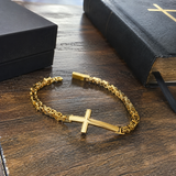 Vintage Rock Gothic Cross Bracelet