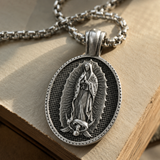 Our Lady of Guadalupe Virgin Mary Necklace,the patron saint of America and unborn children for daily faith wear and Christian gifting