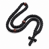 Handmade 100-Knot Christian Prayer Rope with Wooden Beads – Prayer & Daily Devotion