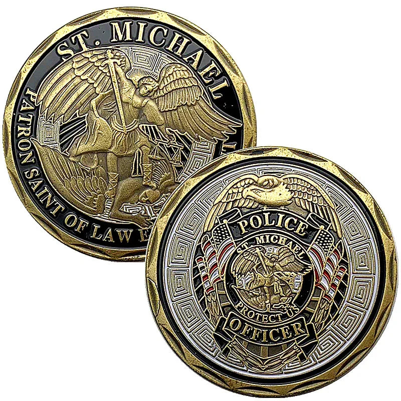 St. Michael's Patron Saint of Law Enforcement Coin BGCOPPER