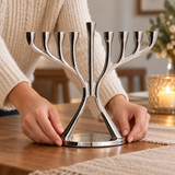 Light of Faith – Elegant 9-Branch Hanukkah Menorah | A Symbol of Hope, Blessings & Timeless Tradition