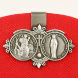 St. Christopher's Virgin Mary bless us with a safe journey car visor clips