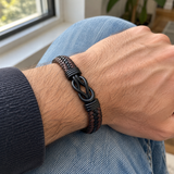 Men’s Infinity Knot Braided Bracelet – 21cm | Symbol of Loyalty & Enduring Connection