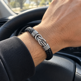 Men’s Infinity Knot Braided Bracelet – 21cm | Symbol of Loyalty & Enduring Connection