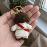 Handmade Crochet Jesus Keychain