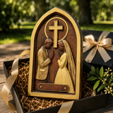 Hand-Carved Beechwood Christian Marriage Prayer Plaque – Personalized Wedding & Anniversary Gift