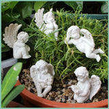 5 angel garden resin ornaments decorative garden decorative stone miniature angel fairy garden angel courtyard with monumental statue