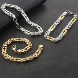Minimalist Hollow Cross Interlocking Link Stainless Steel Bracelet