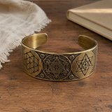 Handcrafted Metatron’s Cube Sacred Geometry Bracelet – S925 Sterling Silver / Copper