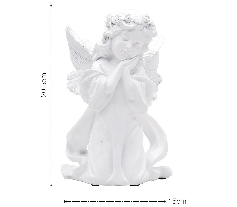 Little angel statue mini angel sculpture statue indoor and outdoor home garden decoration vintage decorative gifts