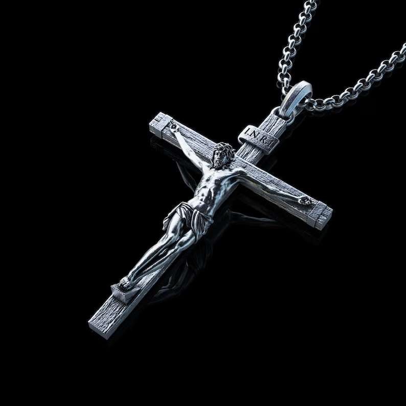 S925K Jesus Cross Necklace