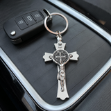 Saint Benedict Cross Keychain – Your Daily Shield of Faith and Protection - craftsmanship detail
